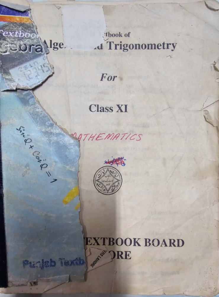 Text book of algebra and trigonometry
