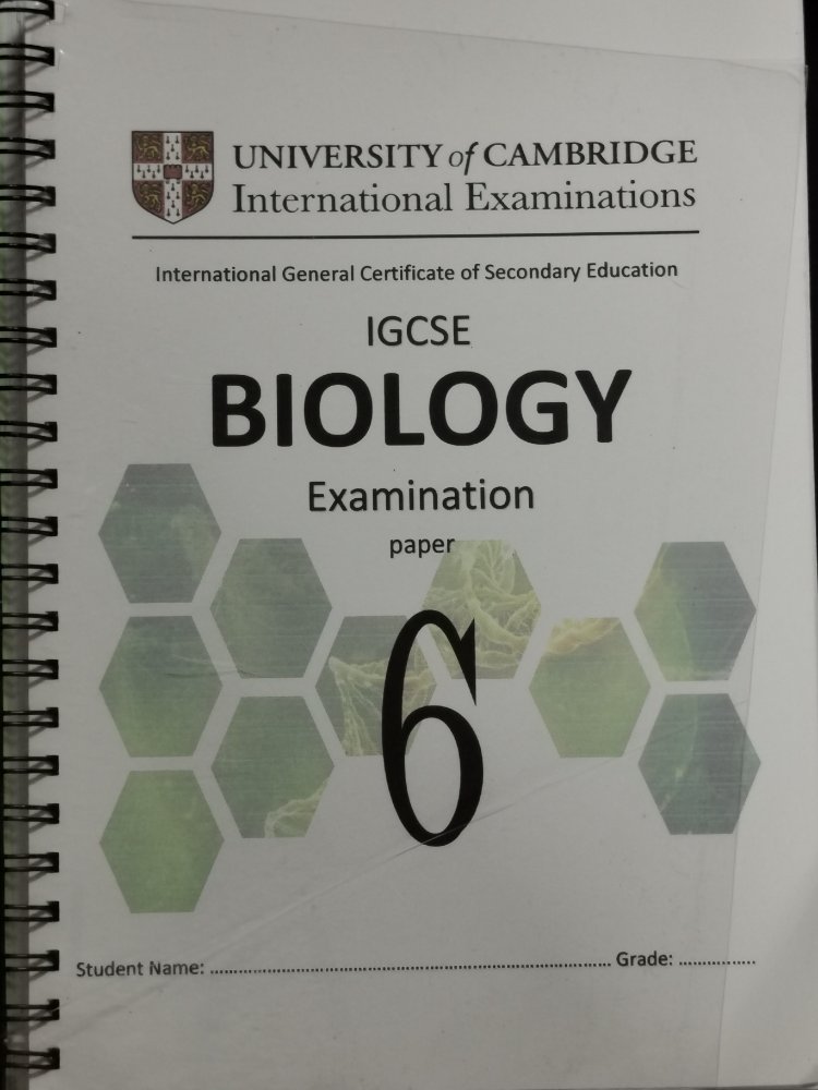 Biology examination Paper 6