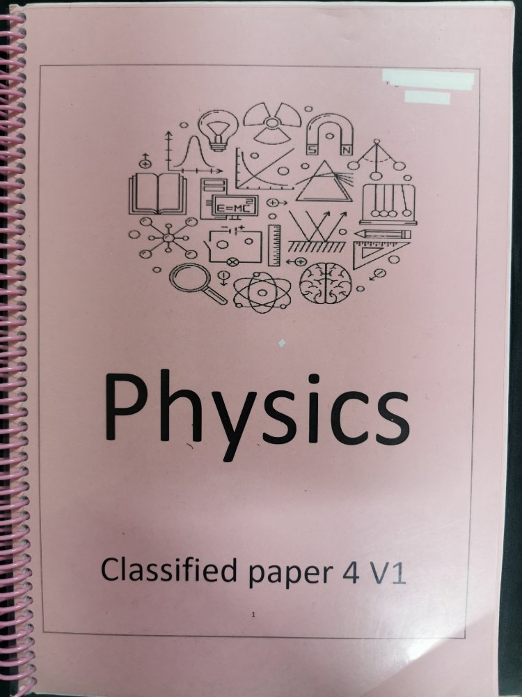 Physics classified paper 4 version 1