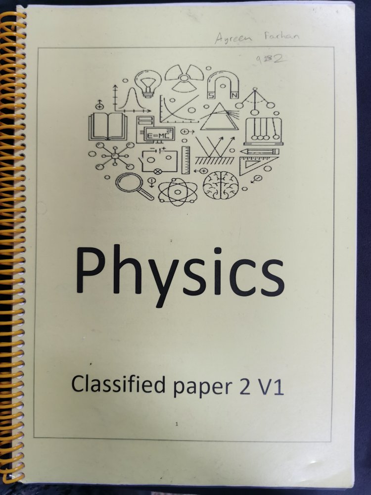 Physics classified paper 2 version 1